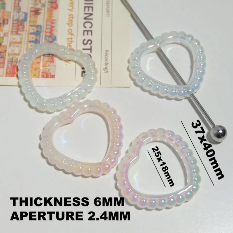 Crystal Heart Spacer Beads DIY Crafts Decorations