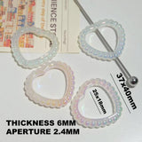 Crystal Heart Spacer Beads DIY Crafts Decorations