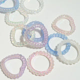 Crystal Heart Spacer Beads DIY Crafts Decorations