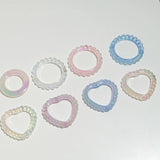 Crystal Heart Spacer Beads DIY Crafts Decorations