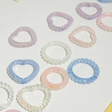 Crystal Heart Spacer Beads DIY Crafts Decorations