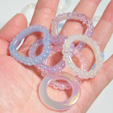 Crystal Heart Spacer Beads DIY Crafts Decorations