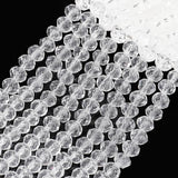 4mm Crystal Glass Beads Rondelle Spacer Jewelry Making DIY Earring Bracelets