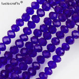 4mm Crystal Glass Beads Rondelle Spacer Jewelry Making DIY Earring Bracelets