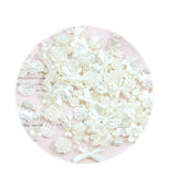 50g Mix Styles ivory ABS Resin Pearl rose Flower Bow Charms
