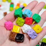 Colorful Cube Cheese Beads DIY Jewelry Making Decorations