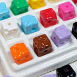 Colorful Cube Cheese Beads DIY Jewelry Making Decorations