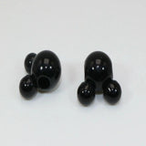 Red Acrylic Mouse Face Charm Beads 14mm 16mm Large Hole