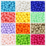 Candy Acrylic Round Beads 3mm-12mm Loose Balls Spacer Beads for Needlework
