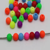 Frost Neon Acrylic Round Beads 3-10mm Smooth Ball
