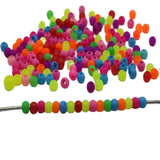 Frost Neon Acrylic Round Beads 3-10mm Smooth Ball