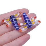 4pcs Glass Animal Beads for Jewelry Making Lampwork Piercing Beads