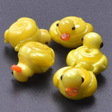 4pcs Glass Animal Beads for Jewelry Making Lampwork Piercing Beads