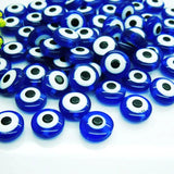 100pc Evil Eye Resin Spacer Beads 10*6mm DIY Garment Accessories