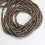 5 Strands Natural Coconut Tiny Column Heishi Beads 4mm
