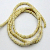 5 Strands Natural Coconut Tiny Column Heishi Beads 4mm