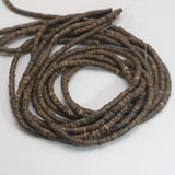 5 Strands Natural Coconut Tiny Column Heishi Beads 4mm