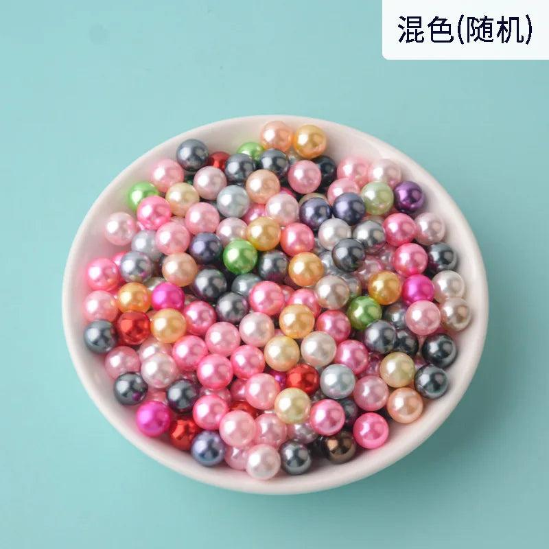 3-10mm Pearl DIY Plastic Beads for Jewelry Making 23 No Holes