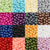 3-10mm Pearl DIY Plastic Beads for Jewelry Making 23 No Holes