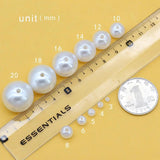 3-20MM Round Pearls Ivory/White ABS Beads Jewelry Making