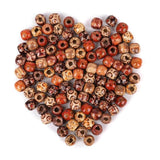 100pcs Wood Round Spacers Loose Beads Necklace Bracelets DIY Craft