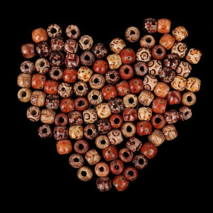 100pcs Wood Round Spacers Loose Beads Necklace Bracelets DIY Craft