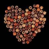 100pcs Wood Round Spacers Loose Beads Necklace Bracelets DIY Craft