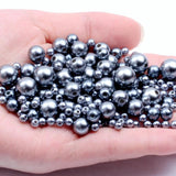 Acrylic Solid Round Beads ABS Pearl Loose Beads DIY Earrings Bracelet Jewelry