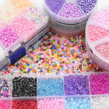 Multicolor Czech Glass Seed Beads Set 3mm