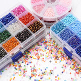 Multicolor Czech Glass Seed Beads Set 3mm