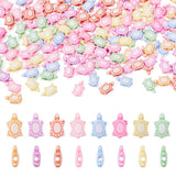 100Pcs Colorful Turtle Acrylic Beads for DIY Jewelry Making