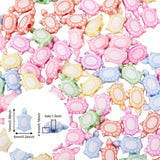 100Pcs Colorful Turtle Acrylic Beads for DIY Jewelry Making