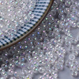 1000pcs 3mm Clear AB Acrylic Beads for Jewelry Making