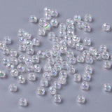 1000pcs 3mm Clear AB Acrylic Beads for Jewelry Making