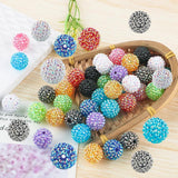 Rhinestone Resin Bayberry Ball Beads For Jewelry Making