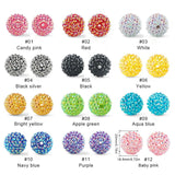 Rhinestone Resin Bayberry Ball Beads For Jewelry Making