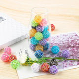 Rhinestone Resin Bayberry Ball Beads For Jewelry Making