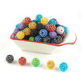 Rhinestone Resin Bayberry Ball Beads For Jewelry Making