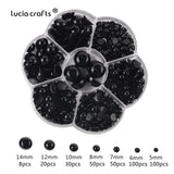 5-20mm Half Round Pearls Resin Pearl Flatback Beads Nail Art Crafts DIY