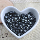 Mixed Alphabet/Letters Flat Round Pony Beads, 400pcs