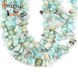 Irregular Size Amazonite Natural Stone Spacer Loose Round 15''