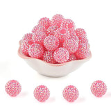 10/20Pcs Resin Bayberry Ball Rhinestone Acrylic Beads For Jewelry Charms
