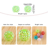 10/20Pcs Resin Bayberry Ball Rhinestone Acrylic Beads For Jewelry Charms