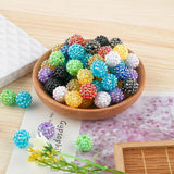10/20Pcs Resin Bayberry Ball Rhinestone Acrylic Beads For Jewelry Charms