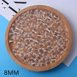 Transparent Pearl Big Round Acrylic Beads 4-30mm for Curtain Decorative Garment