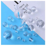 Transparent Pearl Big Round Acrylic Beads 4-30mm for Curtain Decorative Garment