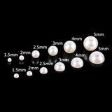 Half Round Pearl Beads Nail Rhinestones For DIY Nail Art Decoration