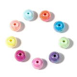 Color Acrylic Plated Round Beads DIY Gradient Bracelet Jewelry