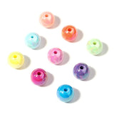 Color Acrylic Plated Round Beads DIY Gradient Bracelet Jewelry