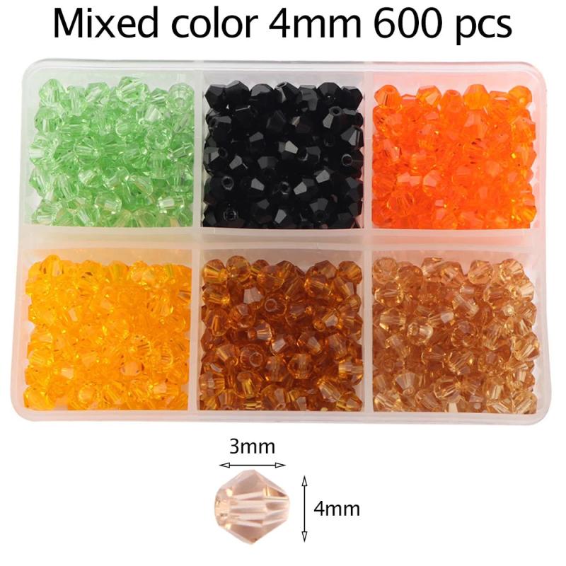 4mm Diamond Mail Eye Garment Accessories DIY Crystal Beads 600/Box